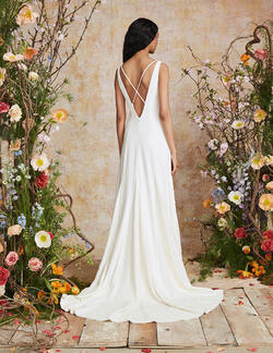 Theia Couture Indigo Wedding Dress